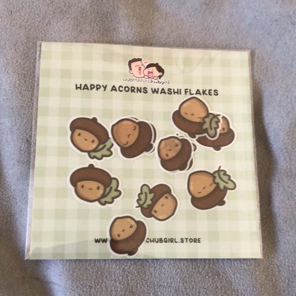 Hubman and Chubgirl Squirrelly Acorn Variety Sticker Pack + Misc Sticker Items - Picture 10 of 11